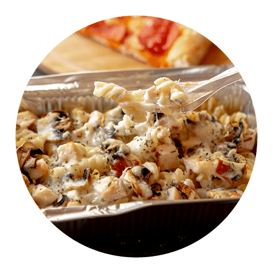 Паста «Цыплёнок и грибы»