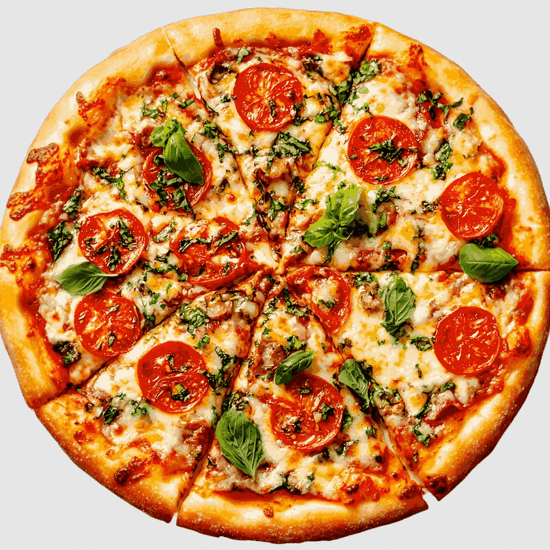 Пицца «Сырная с базиликом»